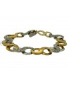 BRACCIALE NEI 2 COLORI DELL'ORO CON BRILLANTI