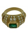 ANELLO CON SMERALDO E BRILLANTI