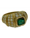 ANELLO CON SMERALDO E BRILLANTI