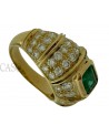 ANELLO CON SMERALDO E BRILLANTI