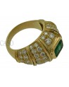 ANELLO CON SMERALDO E BRILLANTI