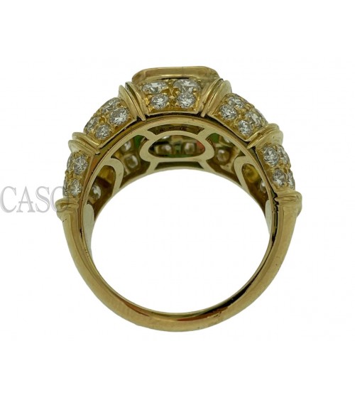 ANELLO CON SMERALDO E BRILLANTI