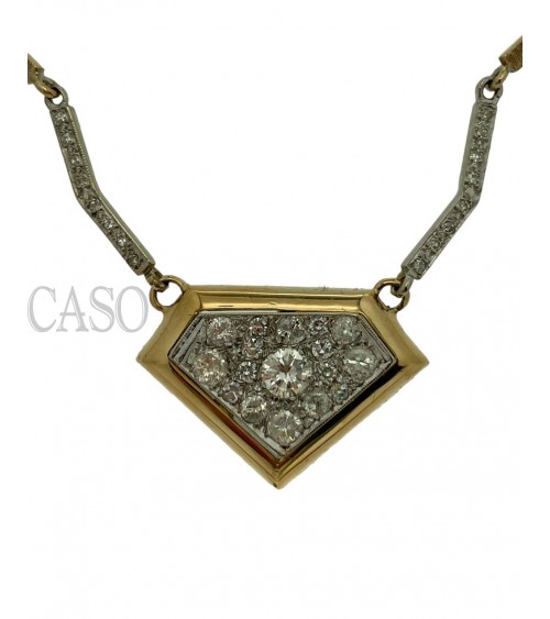 COLLANA IN ORO GIALLO CON BRILLANTI