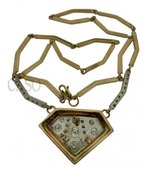 COLLANA IN ORO GIALLO CON BRILLANTI