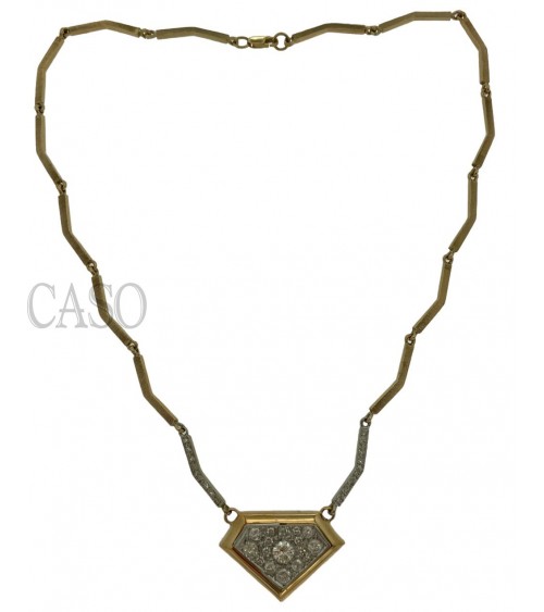 COLLANA IN ORO GIALLO CON BRILLANTI