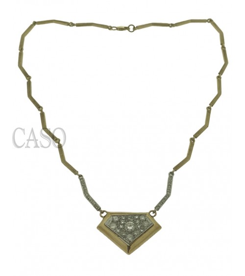 COLLANA IN ORO GIALLO CON BRILLANTI