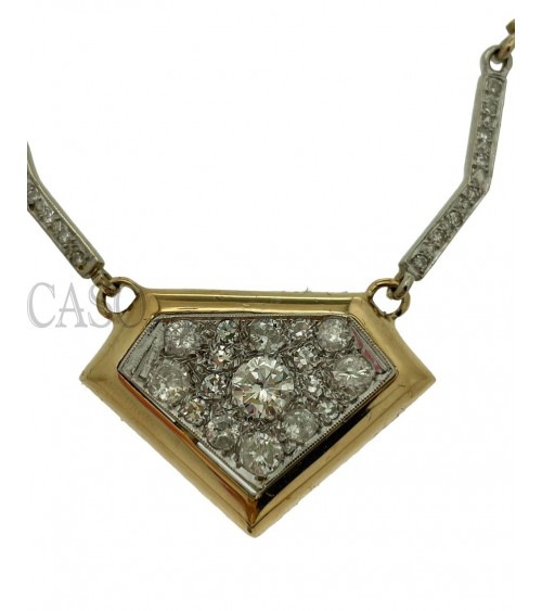 COLLANA IN ORO GIALLO CON BRILLANTI