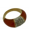 ANELLO VINTAGE ORO E CORALLO
