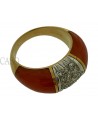 ANELLO VINTAGE ORO E CORALLO