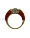 ANELLO VINTAGE ORO E CORALLO