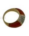 ANELLO VINTAGE ORO E CORALLO