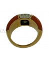 ANELLO VINTAGE ORO E CORALLO