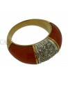 ANELLO VINTAGE ORO E CORALLO