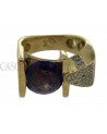 ANELLO ORO AMETISTA MADREPERLA E BRILLANTI