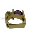 ANELLO ORO AMETISTA MADREPERLA E BRILLANTI