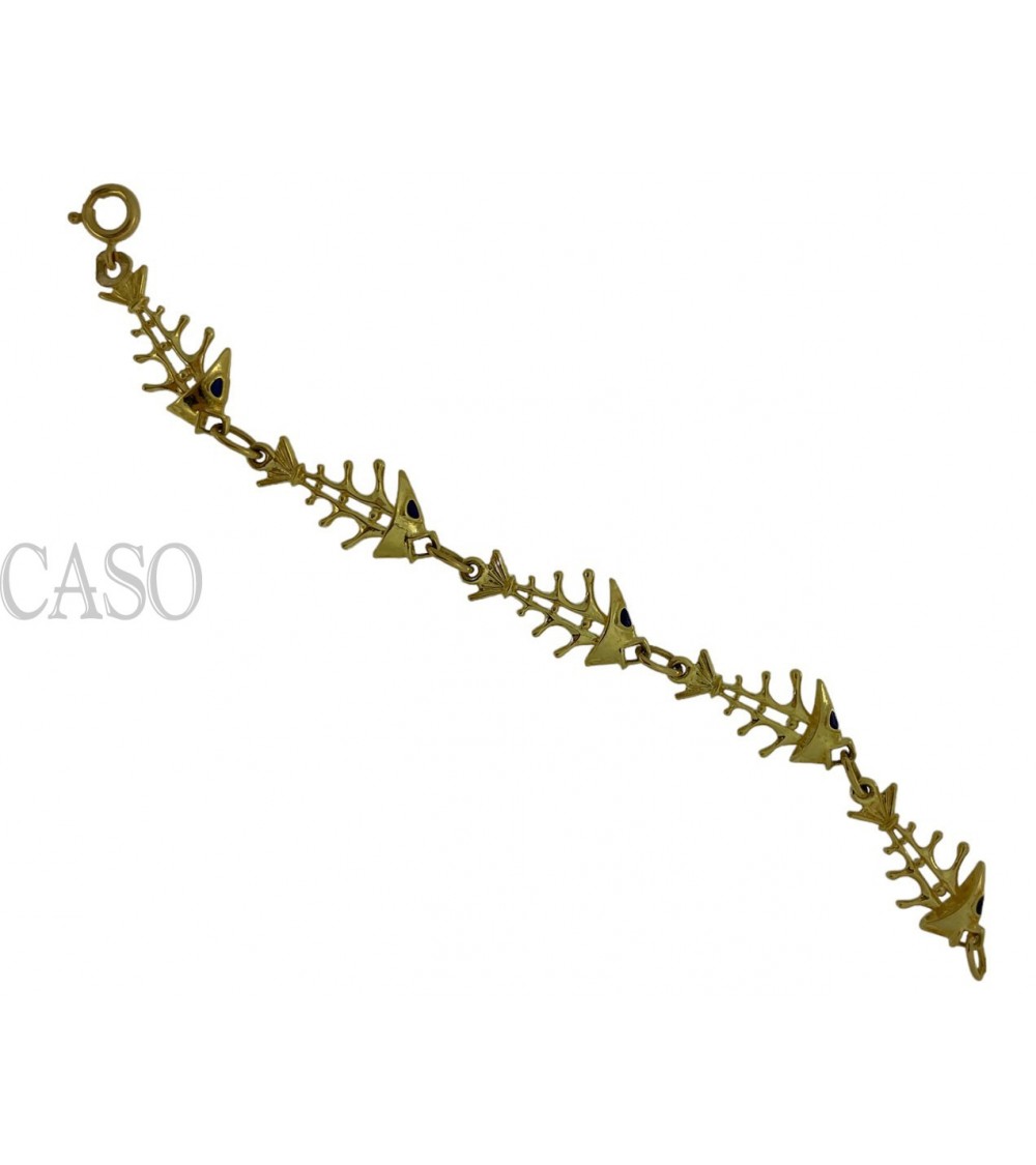 BRACCIALE IN ORO CA FORMA DI LISCHE