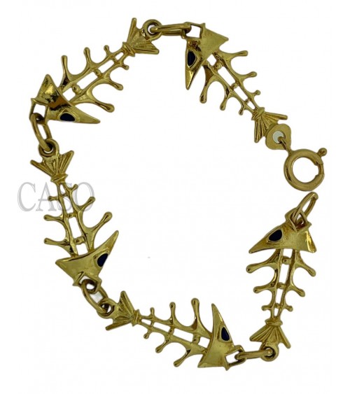BRACCIALE IN ORO CA FORMA DI LISCHE