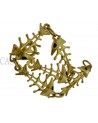 BRACCIALE IN ORO CA FORMA DI LISCHE