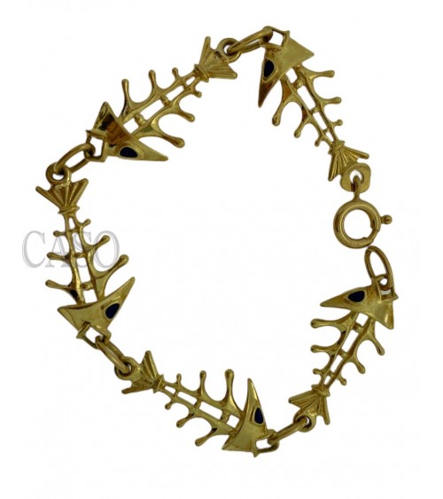 BRACCIALE IN ORO CA FORMA DI LISCHE