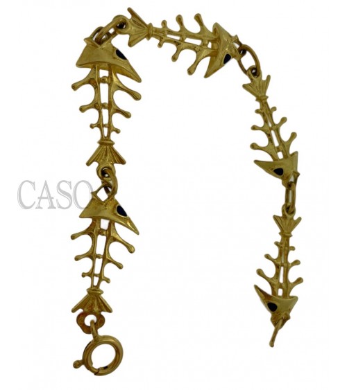 BRACCIALE IN ORO CA FORMA DI LISCHE