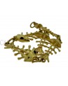BRACCIALE IN ORO CA FORMA DI LISCHE