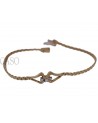 YELLOW GOLD VINTAGE BRACELET WITH SMALL DIAMONDS
