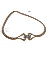 YELLOW GOLD VINTAGE BRACELET WITH SMALL DIAMONDS