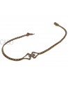 YELLOW GOLD VINTAGE BRACELET WITH SMALL DIAMONDS