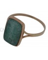 VINTAGE GOLD RING WITH JADE