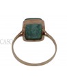 VINTAGE GOLD RING WITH JADE