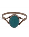 VINTAGE GOLD RING WITH TURQUOISE