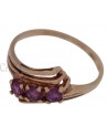 VINTAGE GOLD RING WITH SMALL RUBIES