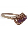 VINTAGE GOLD RING WITH SMALL RUBIES