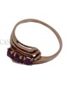VINTAGE GOLD RING WITH SMALL RUBIES