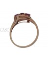 VINTAGE GOLD RING WITH SMALL RUBIES