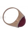 VINTAGE YELLOW GOLD RING WITH RED STONE