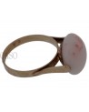ANELLO VINTAGE IN ORO CON CORALLO