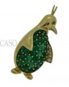 PENDANT PIN IN YELLOW GOLD IN THE SHAPE OF A PENGUIN
