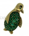 PENDANT PIN IN YELLOW GOLD IN THE SHAPE OF A PENGUIN