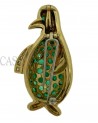 PENDANT PIN IN YELLOW GOLD IN THE SHAPE OF A PENGUIN