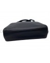 CHANEL VINTAGE BLACK LEATHER POCHETTE