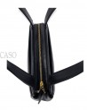 CHANEL VINTAGE BLACK LEATHER POCHETTE