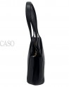 CHANEL VINTAGE BLACK LEATHER POCHETTE