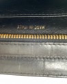 CHANEL VINTAGE BLACK LEATHER POCHETTE