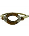 BRACCIALE RIGIDO OCCHIO DI TIGRE E BRILLANTI