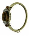 BRACCIALE RIGIDO OCCHIO DI TIGRE E BRILLANTI