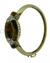 BRACCIALE RIGIDO OCCHIO DI TIGRE E BRILLANTI