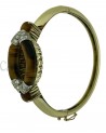 BRACCIALE RIGIDO OCCHIO DI TIGRE E BRILLANTI