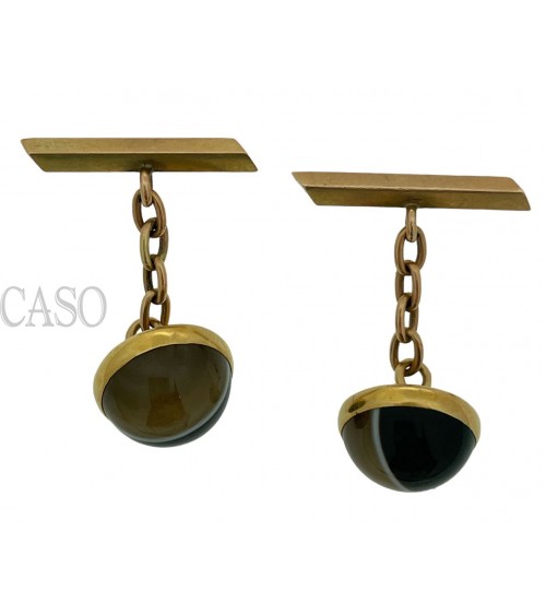 GEMELLI VINTAGE IN ORO CON AGATA