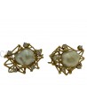ORECCHINI VINTAGE ORO PERLE E BRILLANTI